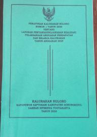 Peraturan Kalurahan Nomor 1 Tahun 2026 Tentang LPJ Tahun Anggaran 2025